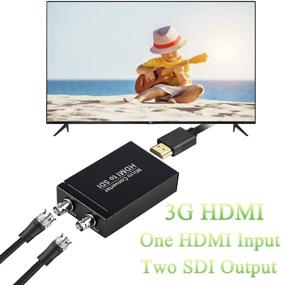 img 2 attached to 🔌 HDMI в SDI конвертер: Улучшение качества видео и упрощение подключений с автоматическим обнаружением формата - идеальное для использования с камерой.