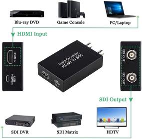 img 3 attached to 🔌 HDMI в SDI конвертер: Улучшение качества видео и упрощение подключений с автоматическим обнаружением формата - идеальное для использования с камерой.