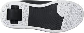 img 1 attached to Heelys Boys' Split Sneaker, 👟 Black/White, Size 4 M US Big Kid