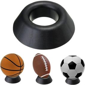 img 3 attached to 🏀 Plastic Display Holder for Basketball, Football, Soccer, and Rugby Balls