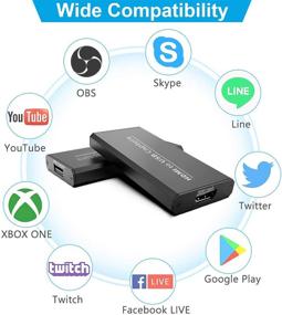 img 1 attached to 🎥 ALTENG HDMI в USB2.0 Звуковая Видеозахватная карта - Полный HD 1080P 30 Гц Устройство для захвата игр для PS3, PS4, Xbox, Windows, Android, MacOS - YouTube, OBS, Twitch Stream & Запись - Портативное и Универсальное.