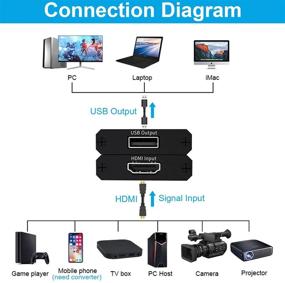 img 3 attached to 🎥 ALTENG HDMI в USB2.0 Звуковая Видеозахватная карта - Полный HD 1080P 30 Гц Устройство для захвата игр для PS3, PS4, Xbox, Windows, Android, MacOS - YouTube, OBS, Twitch Stream & Запись - Портативное и Универсальное.