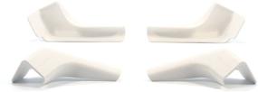 img 3 attached to 🚐 Camco White Wide Gutter Spout - Minimize Dirt & Black Streaks on Your RV, Simple Installation, Over 3-Inch Extension, Durable Design (4 Pack)