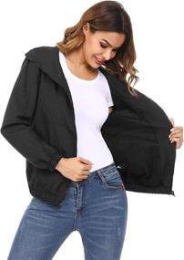 img 2 attached to 🧥 Women's Waterproof Windbreaker - Irevial Lightweight Drawstring Jacket