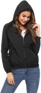 🧥 women's waterproof windbreaker - irevial lightweight drawstring jacket logo