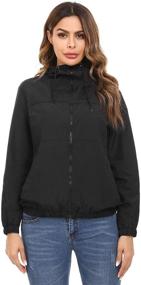 img 3 attached to 🧥 Women's Waterproof Windbreaker - Irevial Lightweight Drawstring Jacket