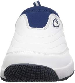 img 3 attached to Durable M3850 Leather 2X Wide Men's Sneaker Shoes: Resistant Loafers & Slip-Ons