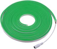 rextin 16.4ft dimmable green led light strip with flexible silicone, perfect for diy indoor & outdoor sign letters, kitchens, clubs, shopping malls, and holiday events (green) логотип