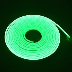 img 3 attached to Rextin 16.4ft Dimmable Green LED Light Strip with Flexible Silicone, Perfect for DIY Indoor & Outdoor Sign Letters, Kitchens, Clubs, Shopping Malls, and Holiday Events (Green)