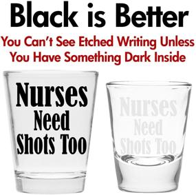 img 1 attached to 🥃 Nurse Shot Glass - Celebrate Nurses with Shots! Perfect RN Gift for Female and Male Nurse's Day or Graduation. Affordable and Hilarious Gift under $10!