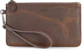 img 4 attached to 👜 Befen Women's Genuine Leather Smartphone Wristlet: Handbags, Wallets & More