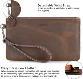 img 1 attached to 👜 Befen Women's Genuine Leather Smartphone Wristlet: Handbags, Wallets & More