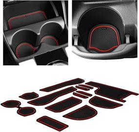 img 4 attached to CupHolderHero Fits Honda Fit Accessories 2015-2020 Premium Custom Interior Non-Slip Anti Dust Cup Holder Inserts