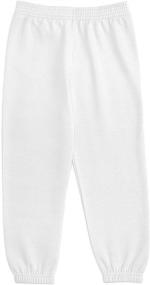 img 1 attached to Leveret Boys Sweatpants in Classic White: Premium Boys' Clothing and Pants