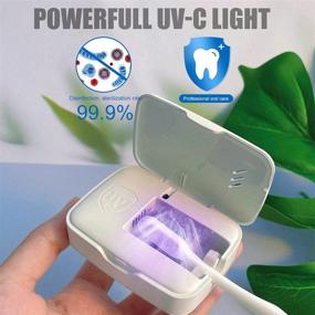 img 3 attached to 🦷 EVEMANT White Portable UVC Toothbrush Sterilizer: Fast Drying Wall-Mounted Holder for Travel or Home Use