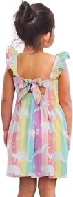 img 3 attached to 👗 Vintage Flutter Sundress for Toddler Girls' Clothing in Dresses