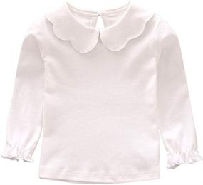 img 1 attached to Blouses Sleeves Collar T Shirt Botton