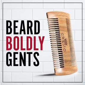 img 3 attached to 🧔 Cremo Highly Effective 100% Sandalwood Dual-Sided Beard Comb - Static-Free, Gentle on Facial Hair with No Pulling or Snagging