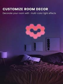 img 2 attached to 🔶 Cololight Hexagon LED Light: Smart RGB Panels with Alexa & Google Assistant, APP Control for Gaming Room & Home Decoration - 6pcs Pro Kit