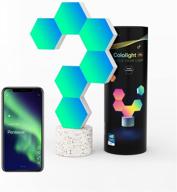 🔶 cololight hexagon led light: smart rgb panels with alexa & google assistant, app control for gaming room & home decoration - 6pcs pro kit логотип