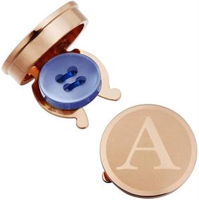 img 4 attached to 👔 HAWSON Personalized Cufflinks for Men - Initials Engraved, Ideal for Business Attire