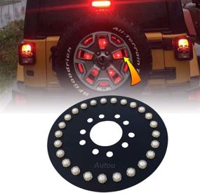 img 4 attached to 🚙 Spare Tire Light & 3rd Brake Wheel Light Upgrade for Jeep Wrangler 2007-2017