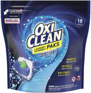 🌟 oxiclean high def clean sparkling fresh laundry detergent paks, 18 count: for superior laundry cleaning logo