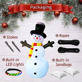 img 2 attached to MILLONESSENTIALS Inflatable Christmas Decoration Holidays Seasonal Decor