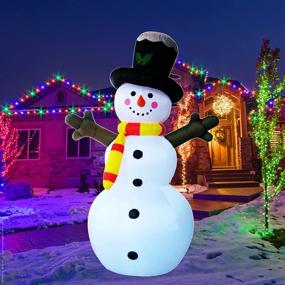 img 4 attached to MILLONESSENTIALS Inflatable Christmas Decoration Holidays Seasonal Decor