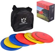 👑 crown me disc golf set: 6 discs and starter bag for beginners - fairway driver, mid-range, putter discs logo