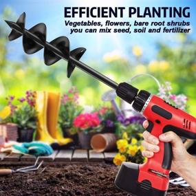 img 1 attached to 🌱 Enhance Your Gardening with Anbull 3X12Inch Dual Blades Planter Umbrella