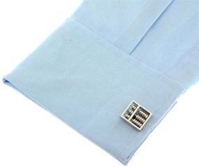 img 2 attached to MRCUFF Abacus Meticulously Driven Accountant CPA Duo Cufflinks Set in a Deluxe Presentation Gift Box with Polishing Cloth