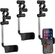 📱 360° rearview mirror phone holder: universal adjustable cradle for 4-6.1 inch phones logo