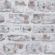 🏢 arthouse white painted brick wallpaper - photographic design - 3d urban loft effect - ideal for living spaces & feature walls - paste the paper - easy to hang wallpaper roll 671100 логотип