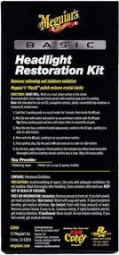 img 2 attached to 💡 Revive Your Headlights with MEGUIAR'S G2960 Basic Headlight Restoration Kit