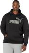 puma graphic fleece hoodie grape men's clothing for active logo