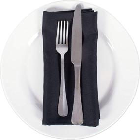 img 1 attached to 🖤 DII FBA43767 Cloth Napkins Black: Stylish and Practical Table Linen for Everyday Use