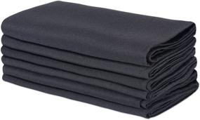 img 4 attached to 🖤 DII FBA43767 Cloth Napkins Black: Stylish and Practical Table Linen for Everyday Use