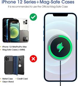 img 3 attached to Hohosb Mag-Safe Magnetic Wireless Car Charger for iPhone 12 -N5-Black| Fast Charging Car Mount with Magnetic Attachment & Alignment