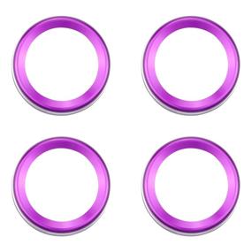 img 2 attached to For Toyota Tacoma Accessories Air Conditioner AUTO Switch CD Button Knob Cover Decor Trim Compatible With Toyota Tacoma 2016-2020 (Purple)