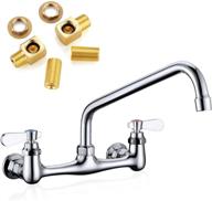 💦 enhance efficiency with favorpo 8 inches center wall mount faucet for kitchen laundry room & restaurant" logo