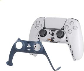 img 3 attached to 🎮 PS5 Dualsense Controller Replacement Shell DIY Shell Decorative Strip - Blue