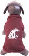 🐾 ncaa washington state cougars polar fleece dog sweatshirt: top-notch seo-optimized product name логотип