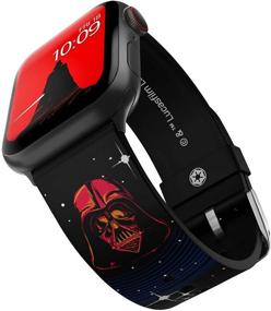 img 4 attached to 👻 Darth Vader Smartwatch Band - Officially Licensed Star Wars Design, Compatible with Apple Watch (Apple Watch not included)
