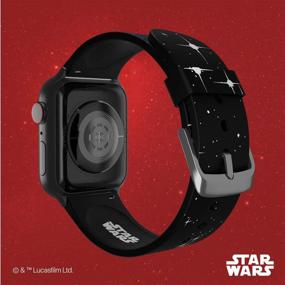 img 2 attached to 👻 Darth Vader Smartwatch Band - Officially Licensed Star Wars Design, Compatible with Apple Watch (Apple Watch not included)