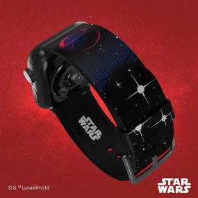 img 1 attached to 👻 Darth Vader Smartwatch Band - Officially Licensed Star Wars Design, Compatible with Apple Watch (Apple Watch not included)