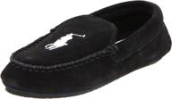 premium comfort and style: polo 👞 by ralph lauren desmond moccasin loafer for boys logo
