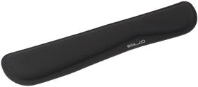 img 4 attached to 🖥️ ELZO Ergonomic Keyboard Wrist Rest Pad Support with Memory Foam Padding, Nonslip Rubber Base for PC Computer Laptop Mac