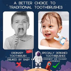 img 2 attached to 🦷 Ultrasonic Electric Kids Toothbrush - U-Shaped Cartoon Design | IPX7 Waterproof Autobrush with 2 Brush Heads & 6 Modes | Ages 2-7 Years | Automatic Toothbrush for Babies & Toddlers