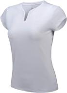 👚 anivivo women's short sleeve tennis shirts - solid v-neck golf t-shirts for running logo